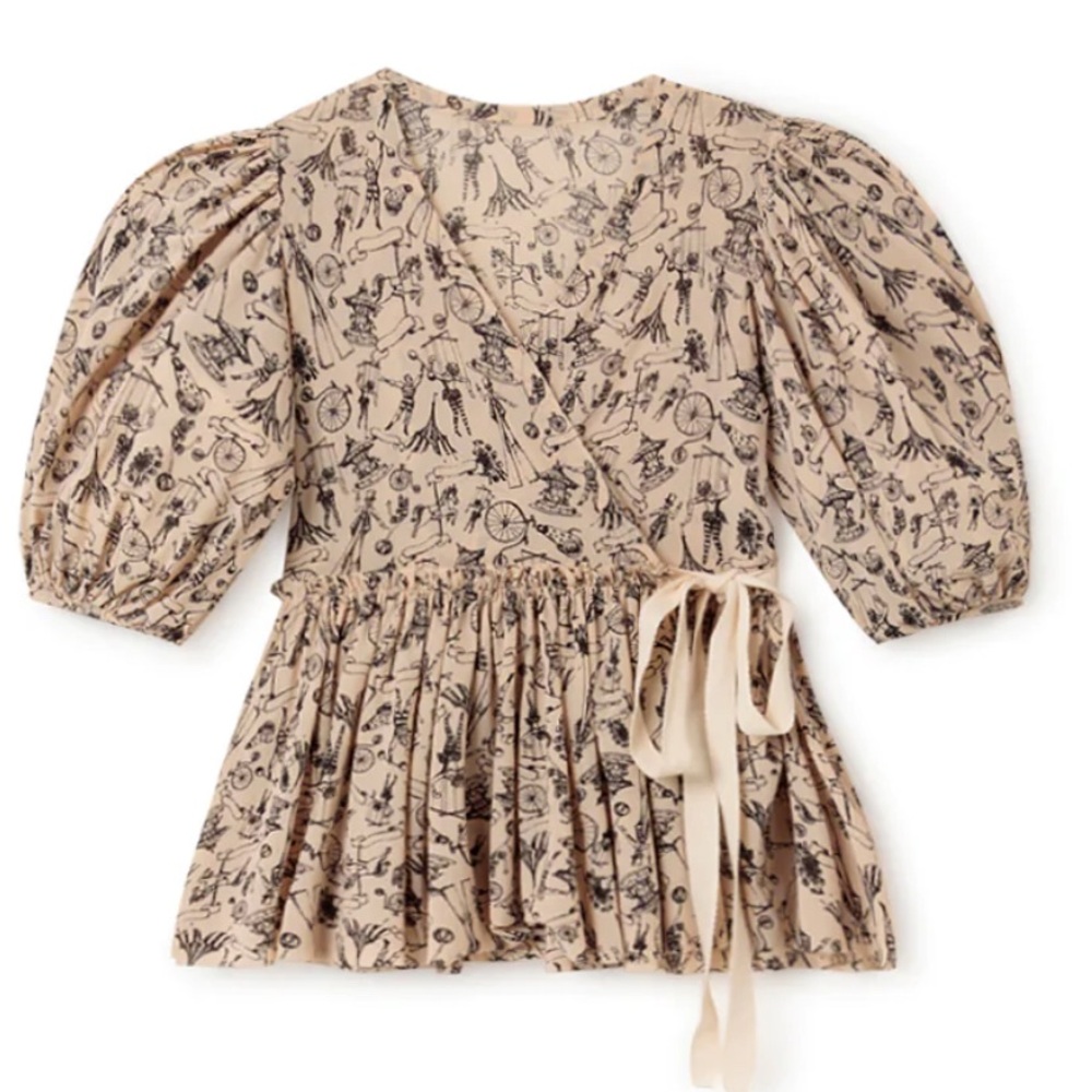 Little Creative Factory Circus/Carnival print Blouse NWT!